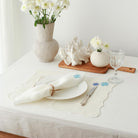 KM Home Collection-2'li Set Turkuaz Mercan İşlemeli Keten Amerikan Servis-Sunum Aksesuarları-3-Milagron.com