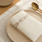 KM Home Collection-2’li Set Zincir İşlemeli Peçete-Peçete-3-Milagron.com