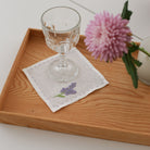 KM Home Collection-4'lü Set Lavanta El İşlemeli Kokteyl Peçete-Peçete-2-Milagron.com