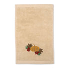 KM Home Collection-Balkabağı İşlemeli Bej El Havlusu-Havlu & Peştamal-1-Milagron.com