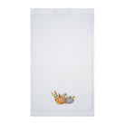 KM Home Collection-Balkabağı İşlemeli Beyaz El Havlusu-Havlu & Peştamal-1-Milagron.com