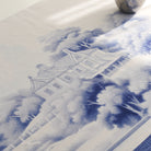 KM Home Collection-Blue Blanc Desenli Masa Örtüsü-Masa Örtüleri-6-Milagron.com