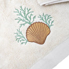 KM Home Collection-İstridye İşlemeli Yüz Havlusu-Havlu & Peştamal-4-Milagron.com