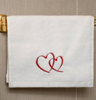 KM Home Collection-Kalp İşlemeli Pamuk El Havlusu-Havlu & Peştamal-3-Milagron.com