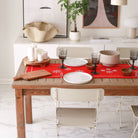 KM Home Collection-Kar Tanesi İşlemeli Pamuk Runner-Runner-4-Milagron.com