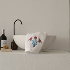 KM Home Collection-Karanfil İşlemeli Pamuk El Havlusu-Havlu & Peştamal-3-Milagron.com