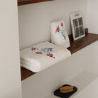 KM Home Collection-Karanfil İşlemeli Pamuk Yüz Havlusu-Havlu & Peştamal-2-Milagron.com