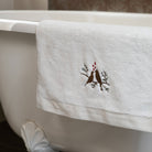 KM Home Collection-Kuş İşlemeli Pamuk Yüz Havlusu-Havlu & Peştamal-2-Milagron.com