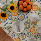 KM Home Collection-Portakal Desenli Pamuk Masa Örtüsü-Masa Örtüleri-2-Milagron.com