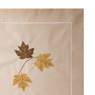 KM Home Collection-Yaprak İşlemeli Pamuk Masa Örtüsü-Masa Örtüleri-3-Milagron.com