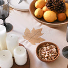 KM Home Collection-Yaprak İşlemeli Pamuk Masa Örtüsü-Masa Örtüleri-4-Milagron.com