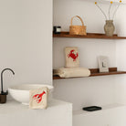 KM Home Collection-Yengeç İşlemeli Pamuk El Havlusu-Havlu & Peştamal-4-Milagron.com