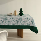 KM Home Collection-Yeşil Noel Desenli Masa Örtüsü-Masa Örtüleri-3-Milagron.com