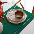 KM Home Collection-Yeşil Renkli Pamuk Runner-Runner-4-Milagron.com