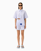 KNTLGY-Kntlgy Intersectional Crop Shirt-Gömlek-2-Milagron.com