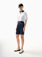 Kntlgy Kontrast Yaka Polo T-Shirt