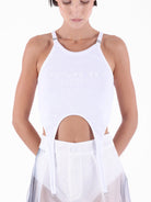 Kntlgy White Halter Neck T-Shirt