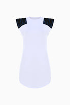 Kntlgy White Sweatshirt Dress
