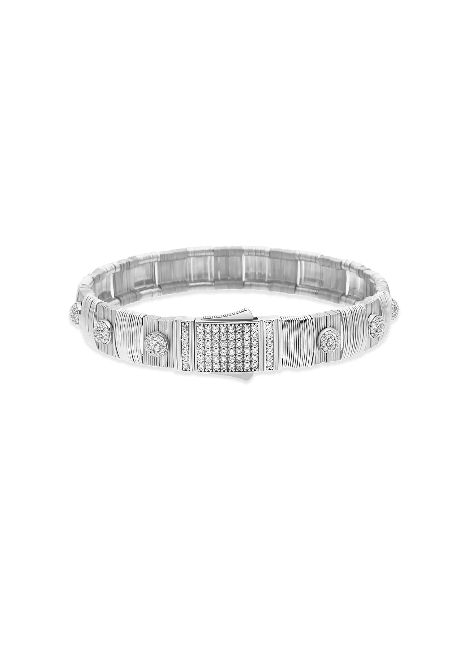 Axis Pavé Silver Erkek Bileklik