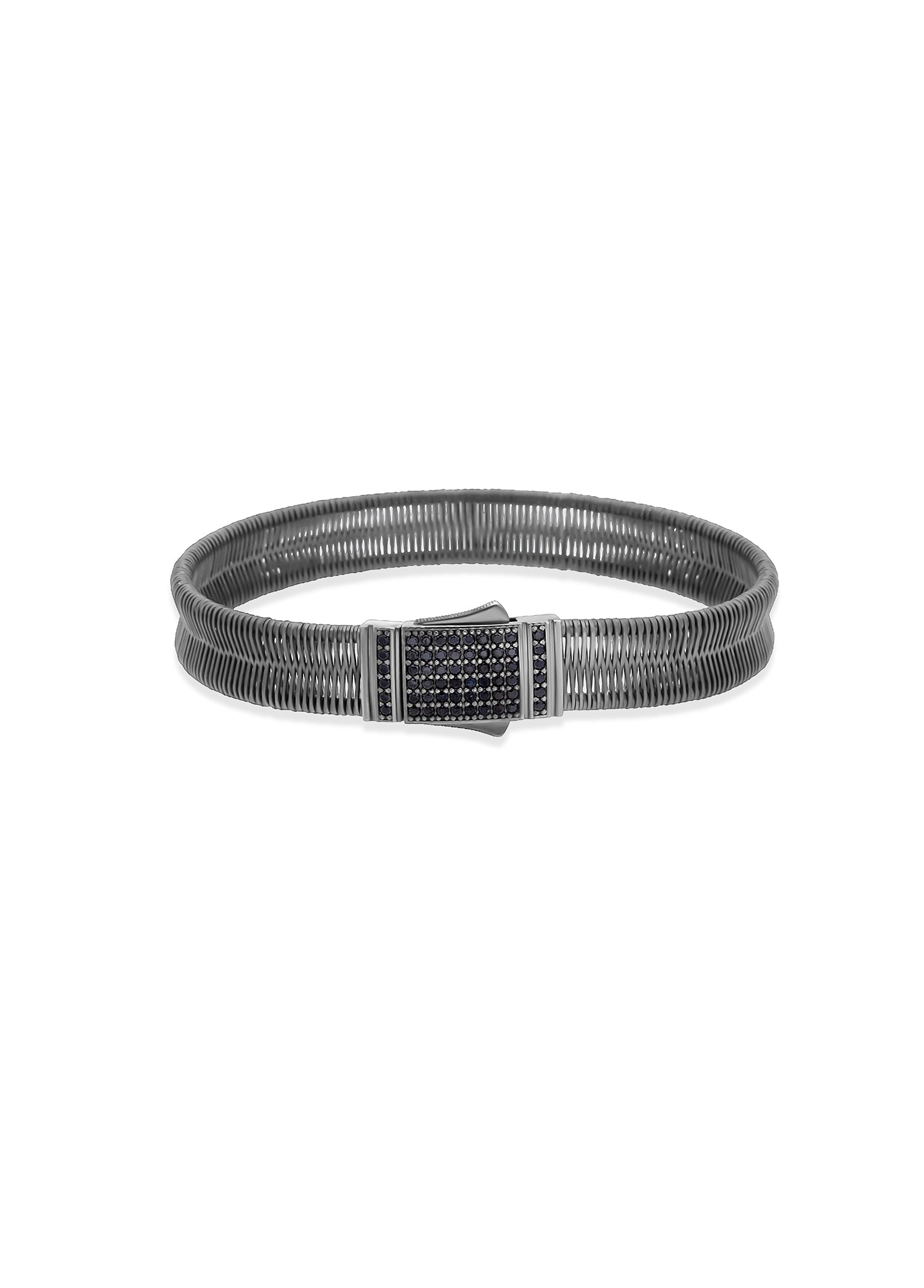Coil Line Silver 925 Ayar Gümüş Erkek Bileklik