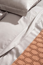 Kaay-Kaay Pamuk Saten Yastık Kılıfı Dahil Nevresim Seti 200x220 Çift Kişilik Gri-Nevresim Takımı-3-Milagron.com