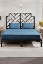 Kaay-Kaay Premium Lastikli Çarşaf Dahil Nevresim Takımı 200x220 Çift Kişilik Lacivert-Nevresim Takımı-2-Milagron.com