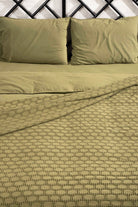 Kaay-Kaay Stone Wash Pike / Yatak Örtüsü 200x240 Çift Kişilik Yağ Yeşili-Pike-4-Milagron.com