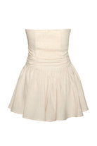 Kahshan-Beige 'Petit Fairytail' Mini Dress-Elbise-2-Milagron.com