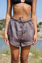 Kahshan-Nala Gri Şort-Şort-2-Milagron.com