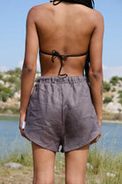 Kahshan-Nala Gri Şort-Şort-3-Milagron.com