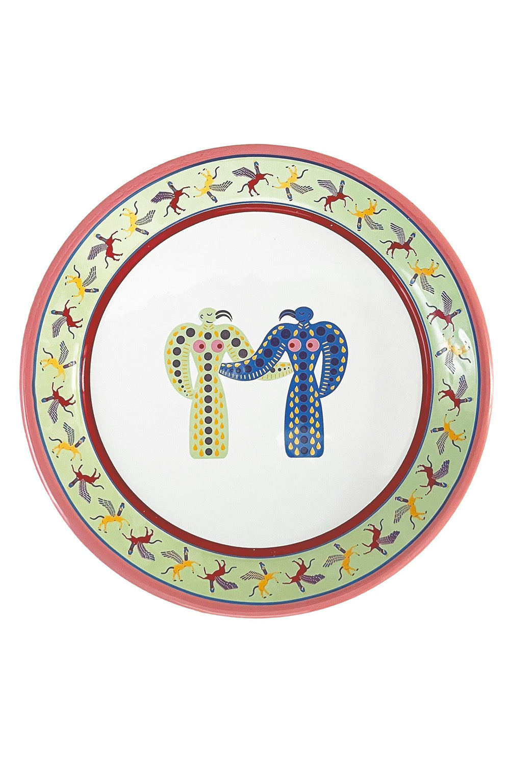 Cosmogenesis Eagle Goddesses Pink Plate - 1