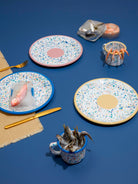 Kapka-Wonder Wheel Pink Dessert Plate-Tabak & Kase-3-Milagron.com