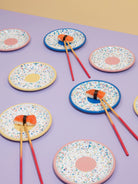 Kapka-Wonder Wheel Pink Dessert Plate-Tabak & Kase-4-Milagron.com