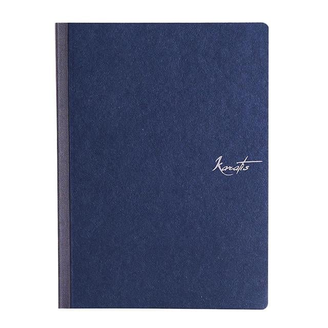 Karati̇s-Karatis Tomoe River Kağıdından 19*26 Cm Dolma Kalem Uyumlu Defter Midnight Blue-Defter-1-Milagron.com