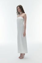 Karrla-Hazi Strapless Midi Dress-Elbise-2-Milagron.com