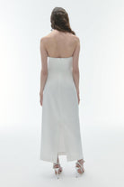 Karrla-Hazi Strapless Midi Dress-Elbise-3-Milagron.com