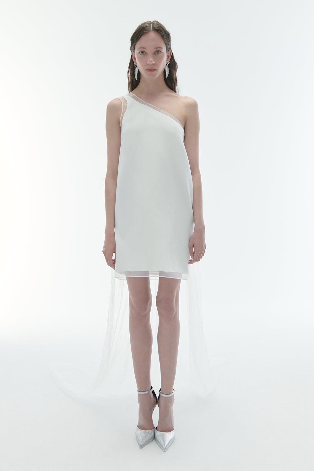 Karrla-Kelly One Shoulder Mini Dress-Elbise-1-Milagron.com