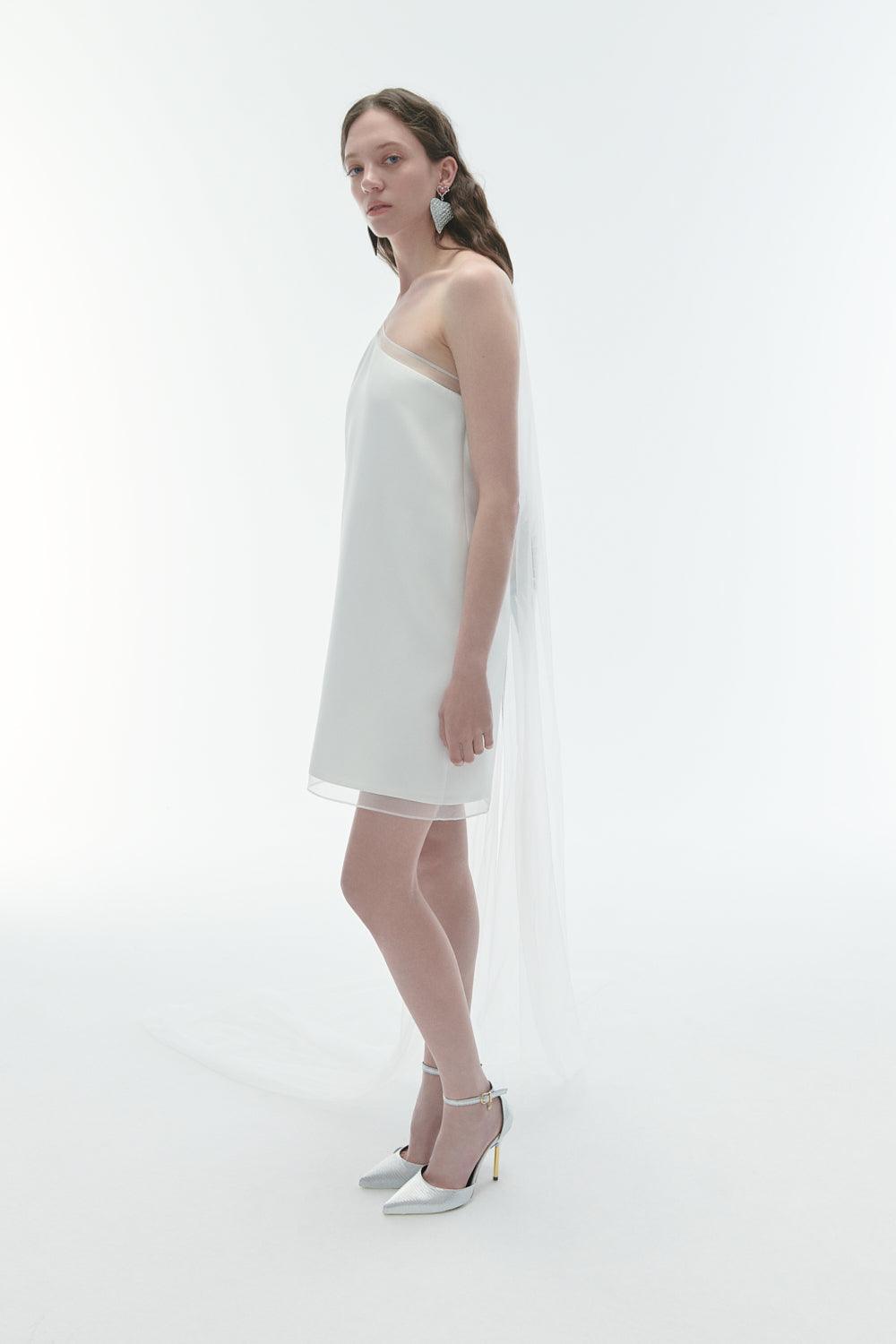 Karrla-Kelly One Shoulder Mini Dress-Elbise-2-Milagron.com