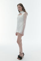Karrla-Tina Organza Dress With Cutout Details-Elbise-2-Milagron.com