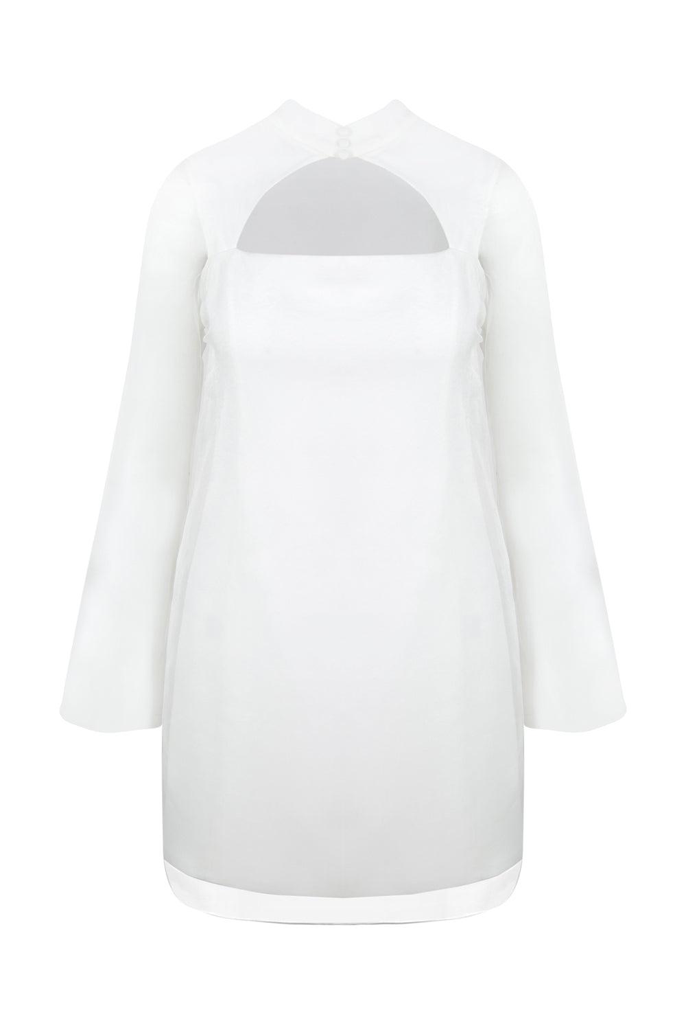 Karrla-Tina Organza Dress With Cutout Details-Elbise-3-Milagron.com
