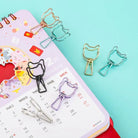 Kayigo-Tiny Paslanmaz çelik Kedi Klips Altılı Rose-Ataş-6-Milagron.com