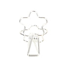 Kayigo-Tiny Paslanmaz çelik çiçek Klips Altılı Gümüş-Ataş-1-Milagron.com