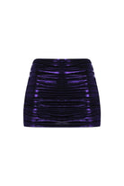 Khéla The Label-After Party Metallic Skirt In Purple-Etek-6-Milagron.com