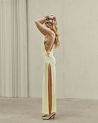 All Eyes Dress In Butter Yellow