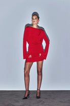 Khéla The Label-Back Off Dress Red-Elbise-2-Milagron.com