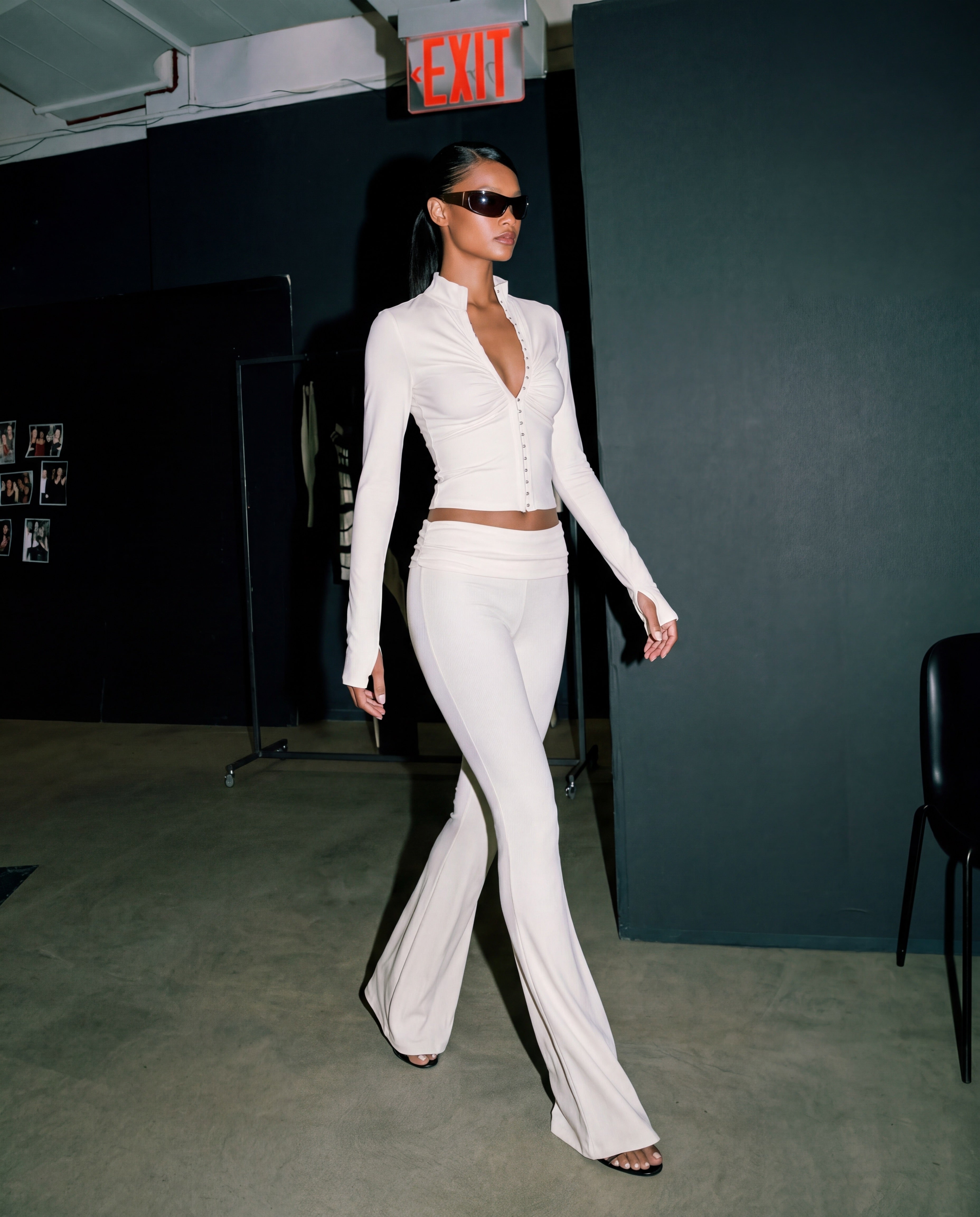 Bad Decision Long Sleeve Top Off-White