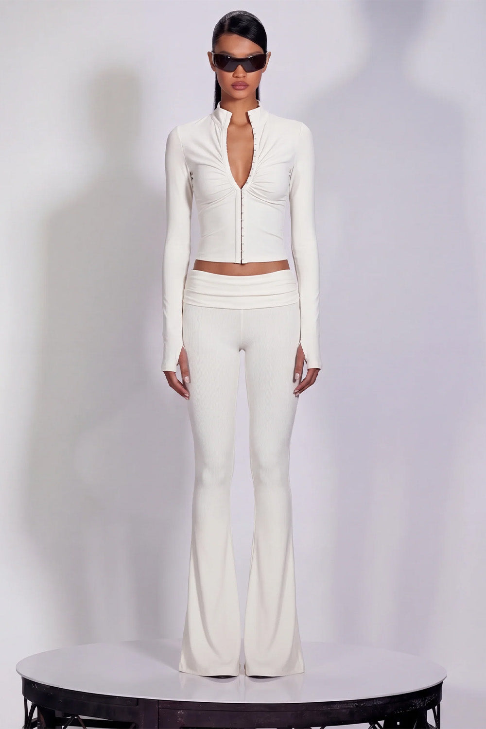 Khéla The Label-Bad Decision Long Sleeve Top Off-White-Top-2-Milagron.com