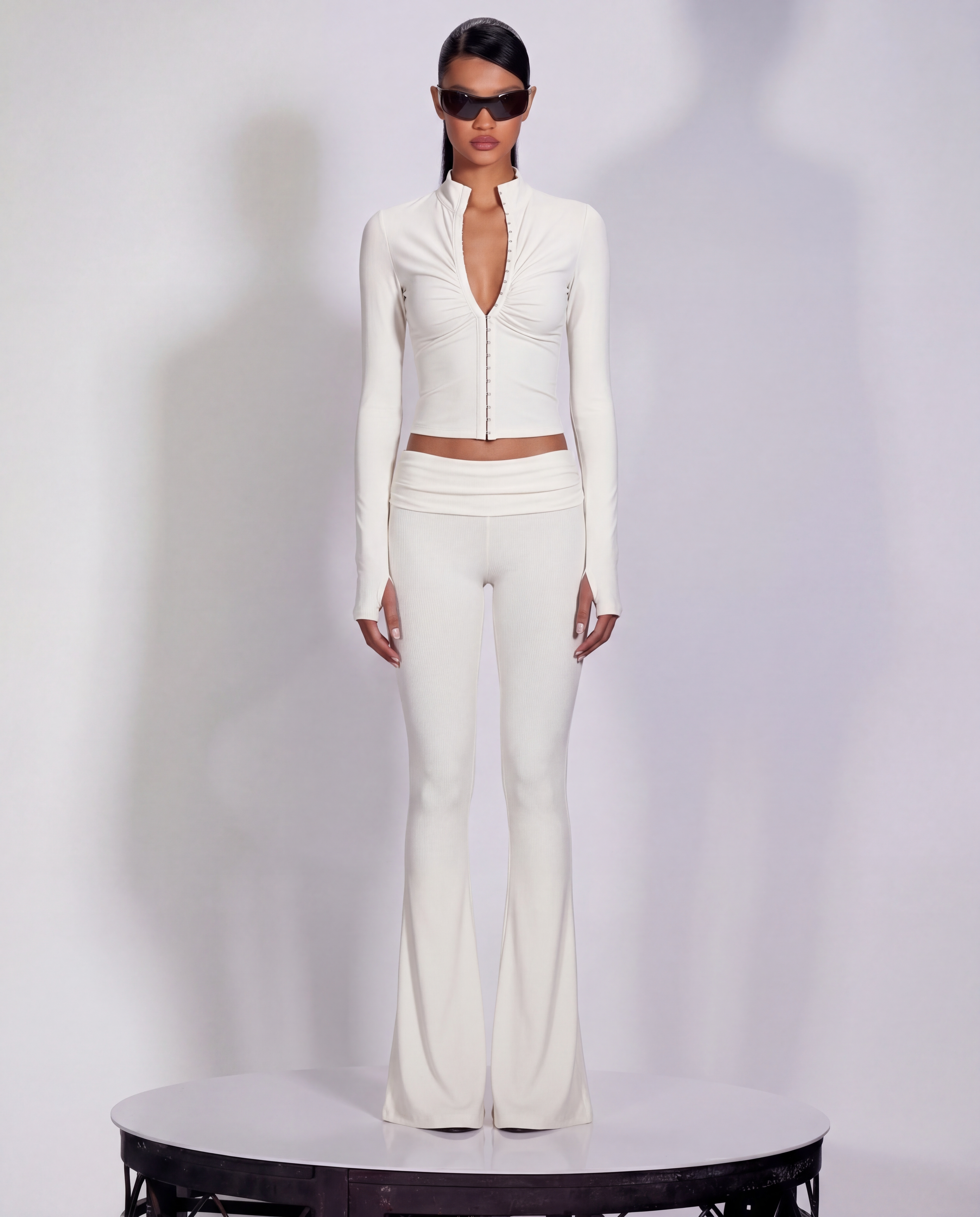 Bad Decision Long Sleeve Top Off-White