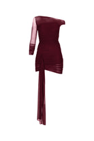 Khéla The Label-Corrupt Cosmo Dress In Burgundy-Elbise-2-Milagron.com