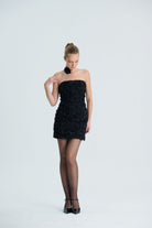 Khéla The Label-Dark Bloom Dress-Elbise-1-Milagron.com